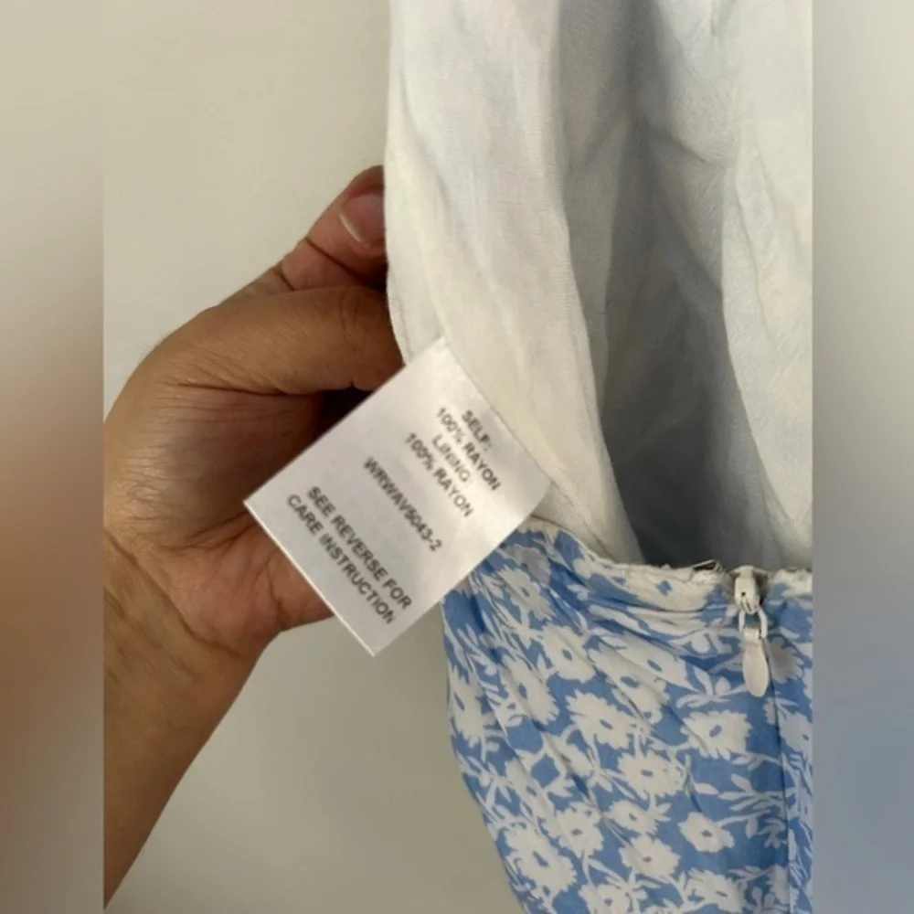 Lost‎ + wonder Blue Floral jumpsuit